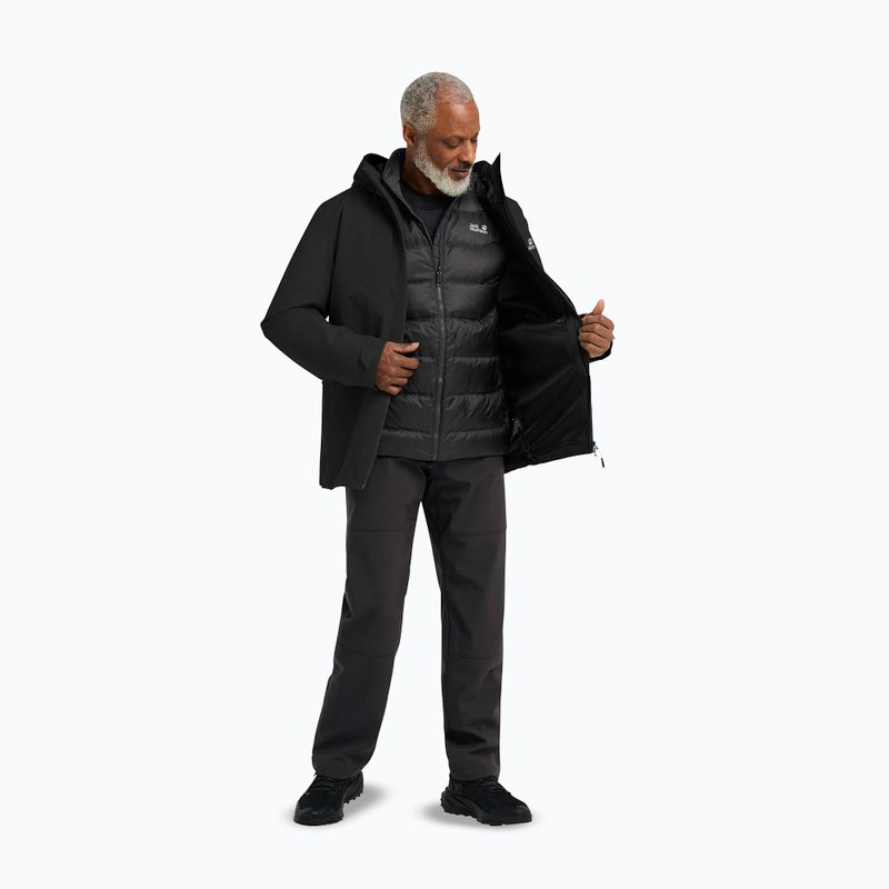 Kurtka 3w1 męska Jack Wolfskin Icecape 3In1 Down Rds black 2