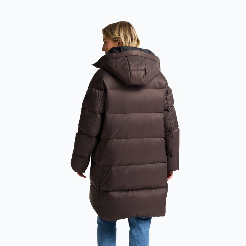 Płaszcz puchowy damski Jack Wolfskin Icy Hill Coat Rds peat 3