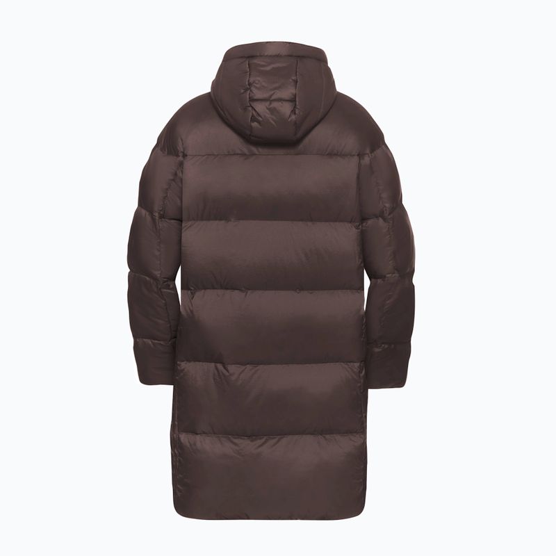 Płaszcz puchowy damski Jack Wolfskin Icy Hill Coat Rds peat 8