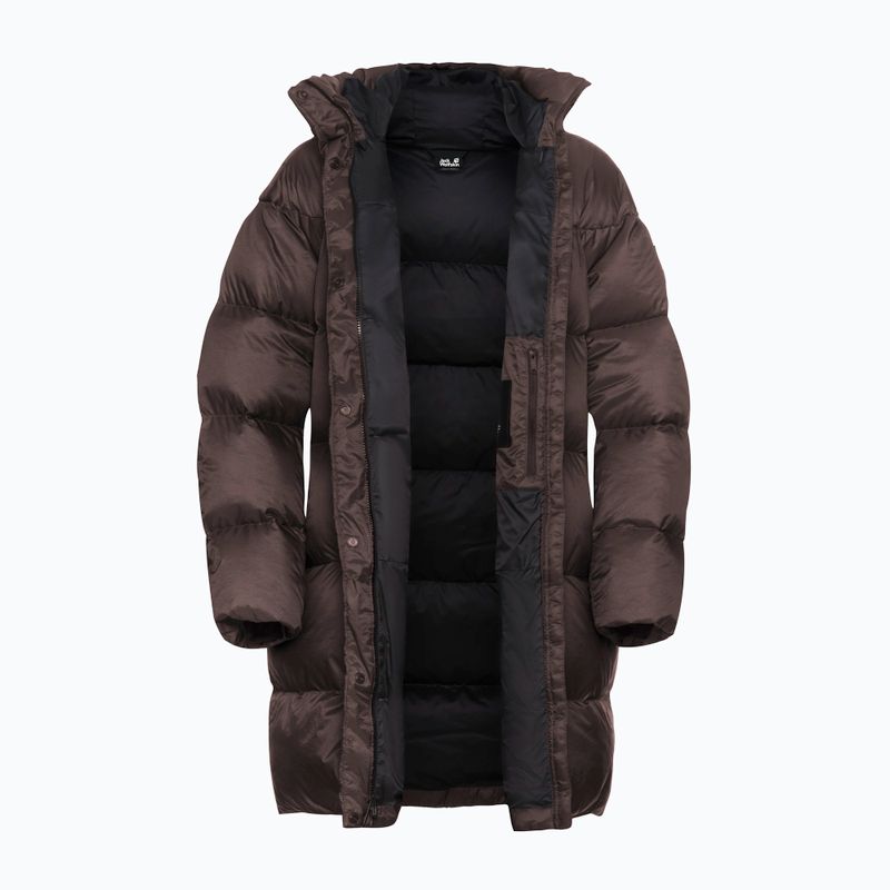 Płaszcz puchowy damski Jack Wolfskin Icy Hill Coat Rds peat 9