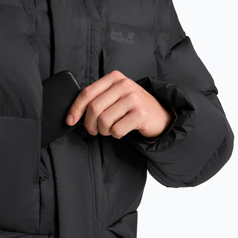 Kurtka puchowa męska Jack Wolfskin Icy Hill Coat Rds black 5