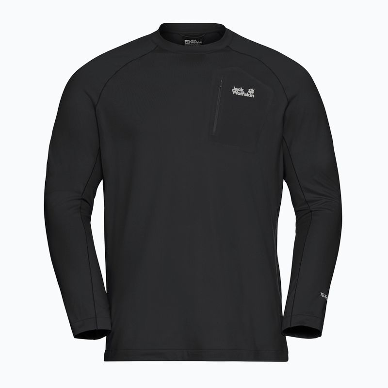 Longsleeve męski Jack Wolfskin Prelight Trail Crew black 5