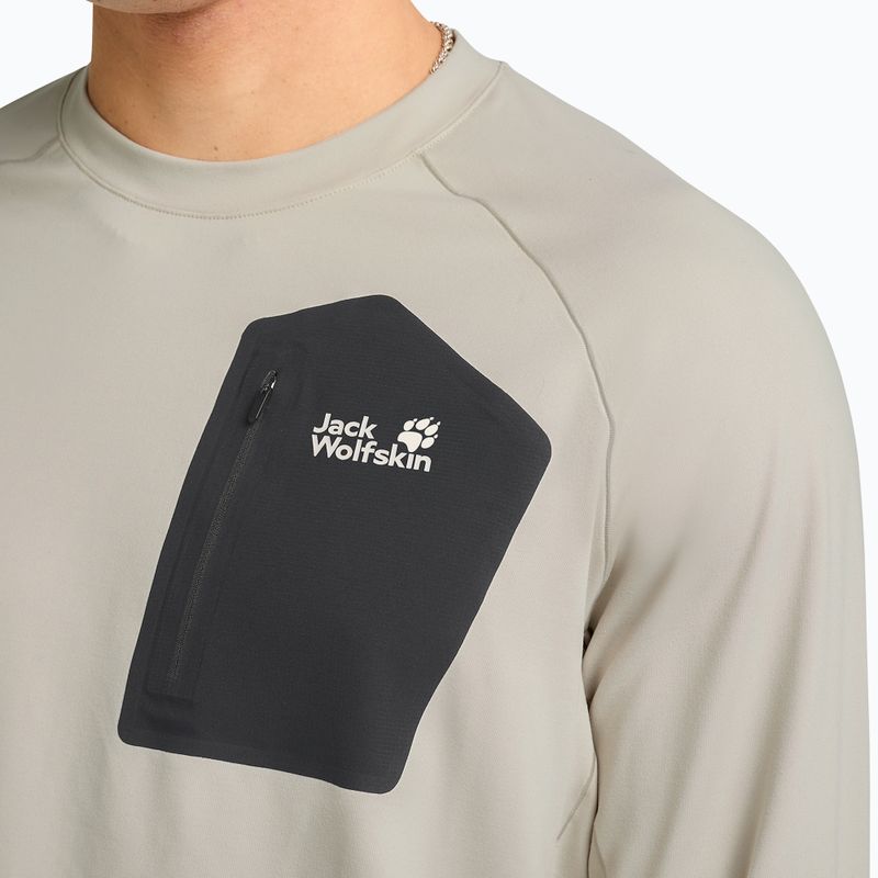 Longsleeve męski Jack Wolfskin Prelight Trail Crew pale sand 4