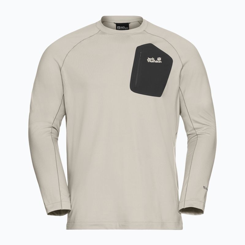 Longsleeve męski Jack Wolfskin Prelight Trail Crew pale sand 5