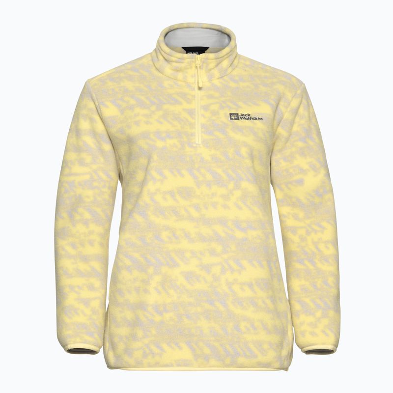 Bluza trekkingowa damska Jack Wolfskin Big Sky Half Zip lemon ice 6