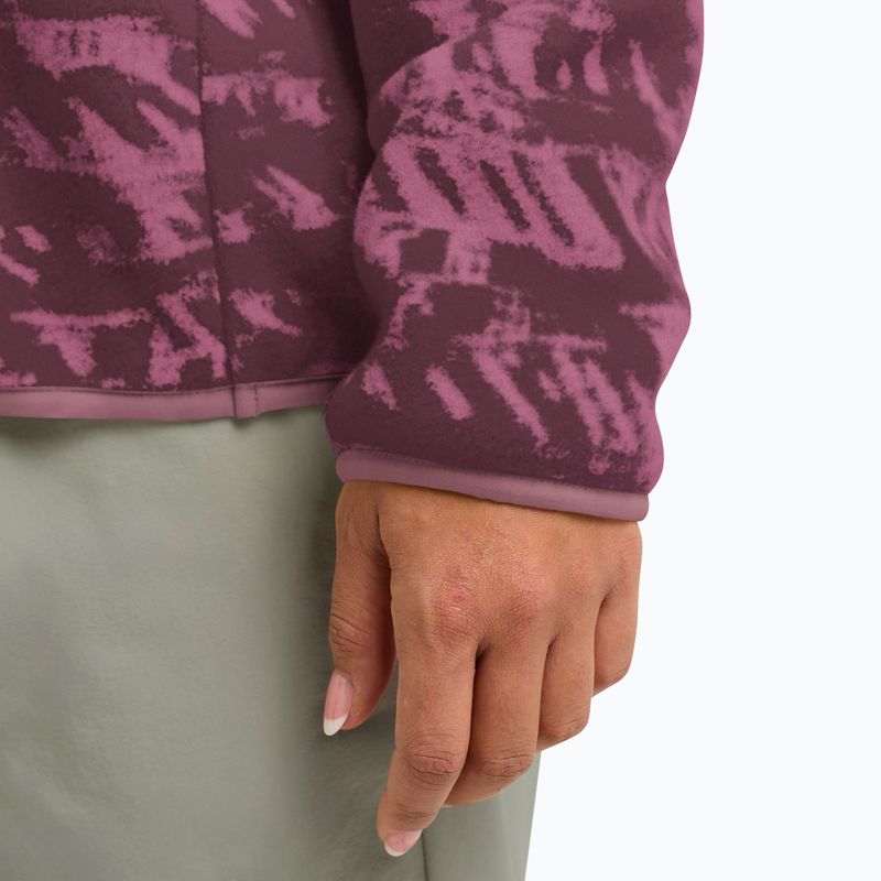 Bluza trekkingowa damska Jack Wolfskin Big Sky Half Zip raisin 6