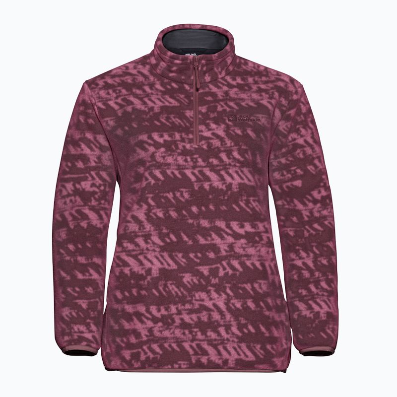 Bluza trekkingowa damska Jack Wolfskin Big Sky Half Zip raisin 7