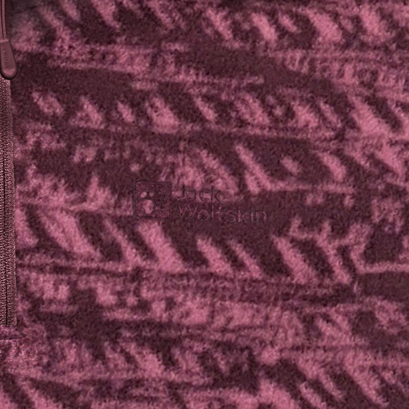 Bluza trekkingowa damska Jack Wolfskin Big Sky Half Zip raisin 9