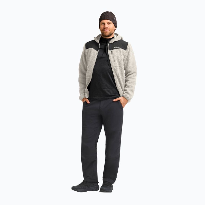 Bluza polarowa męska Jack Wolfskin Kammweg Pile Fz pale sand 2