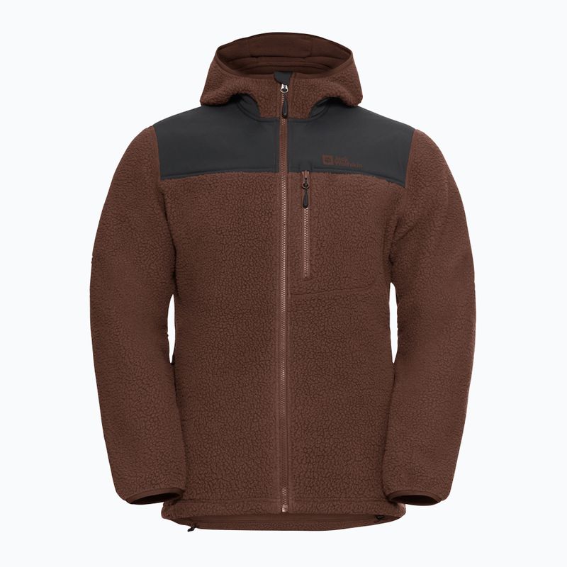Bluza polarowa męska Jack Wolfskin Kammweg Pile Fz hot choc 7