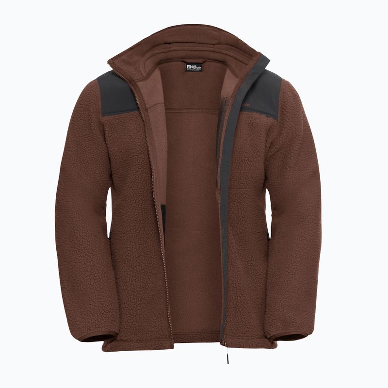 Bluza polarowa męska Jack Wolfskin Kammweg Pile Fz hot choc 9