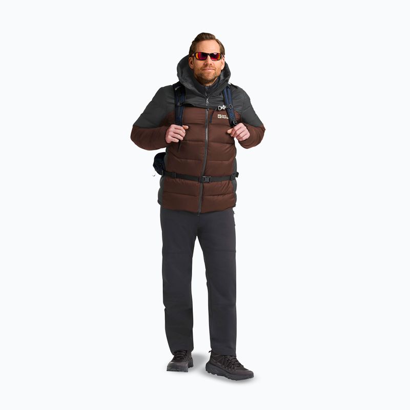 Kurtka puchowa męska Jack Wolfskin Nebelhorn Down Hoody hot choc 2