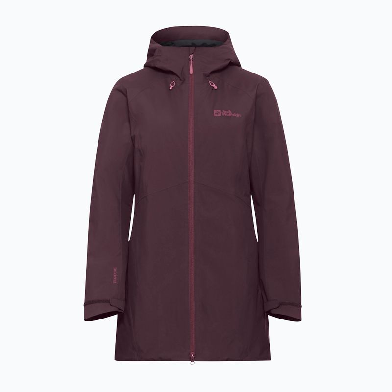 Kurtka przeciwdeszczowa damska Jack Wolfskin Heidelstein Ins amaranth 7