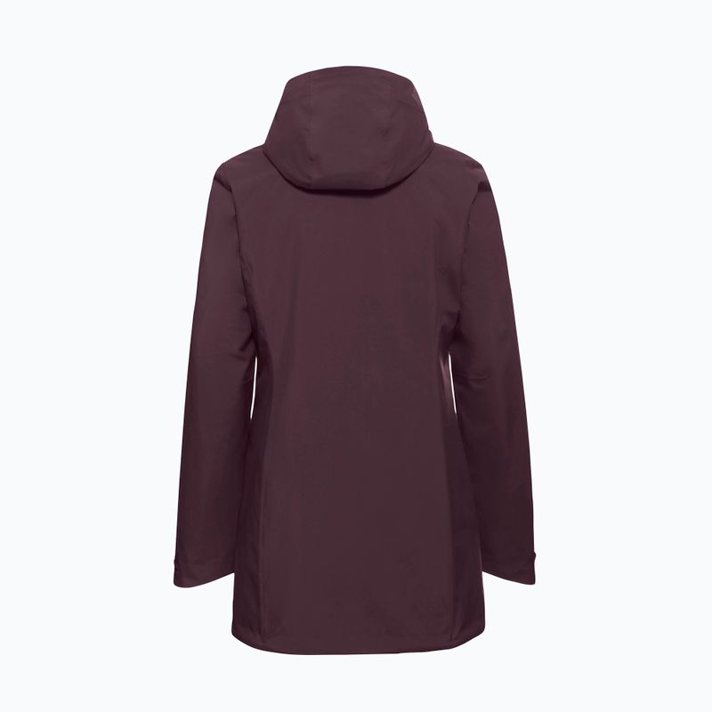 Kurtka przeciwdeszczowa damska Jack Wolfskin Heidelstein Ins amaranth 8