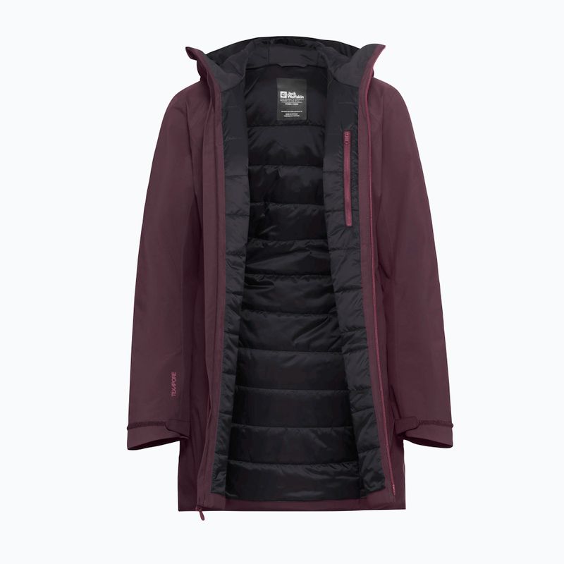 Kurtka ocieplana damska Jack Wolfskin Heidelstein Ins amaranth 9