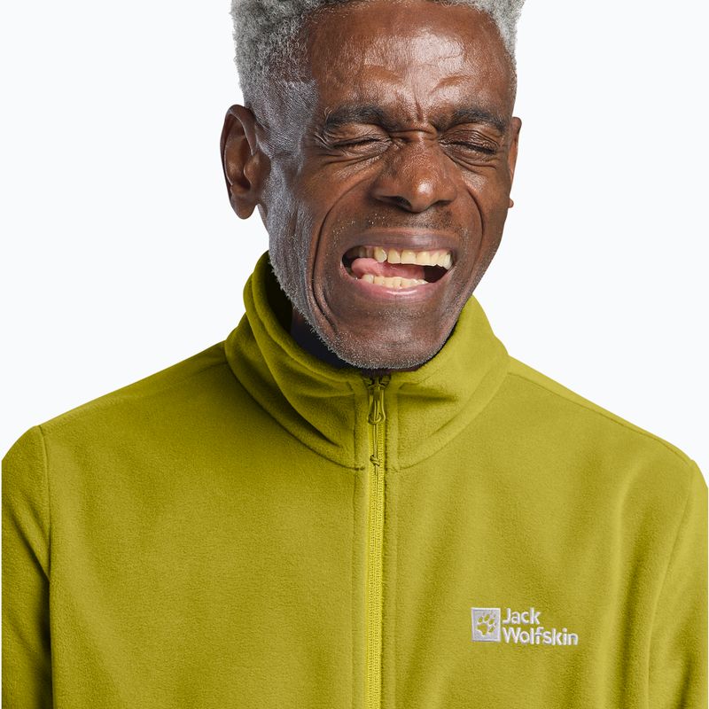 Bluza polarowa męska Jack Wolfskin Taunus Fz chartreuse 4