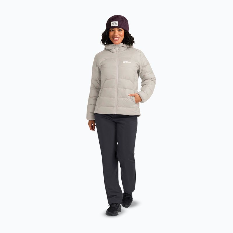 Kurtka puchowa damska Jack Wolfskin Ather Down Hoody pale sand 2