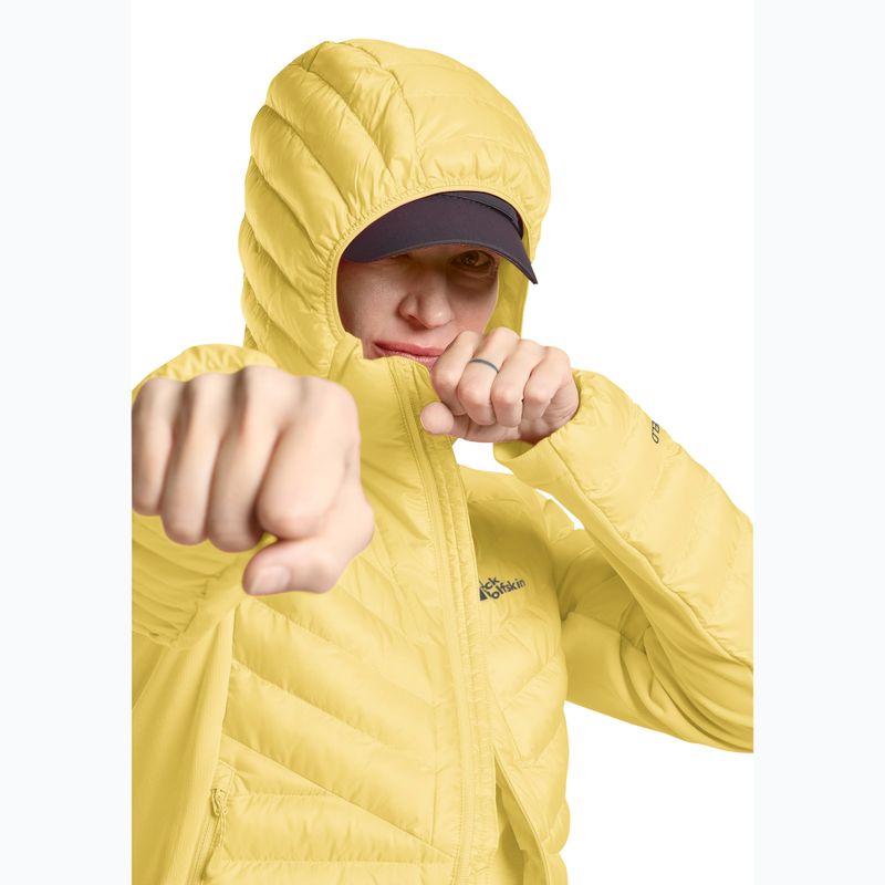 Kurtka hybrydowa damska Jack Wolfskin Routeburn Pro Ins lemon ice 5