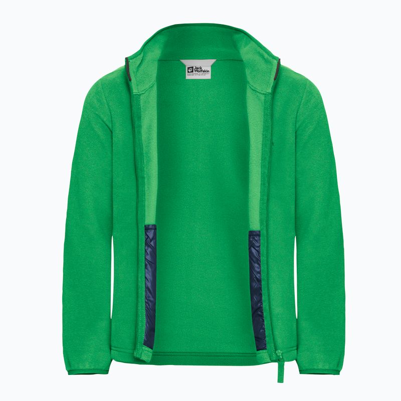 Bluza polarowa dziecięca Jack Wolfskin Taunus mystic green 3