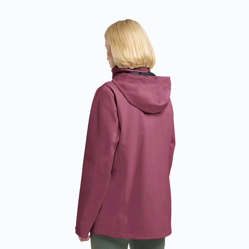 Kurtka przeciwdeszczowa damska Jack Wolfskin Trailtime 2L raisin 3