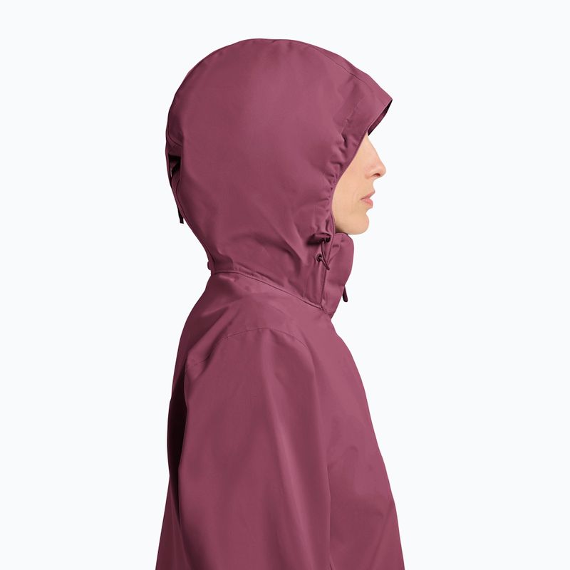 Kurtka przeciwdeszczowa damska Jack Wolfskin Trailtime 2L raisin 4