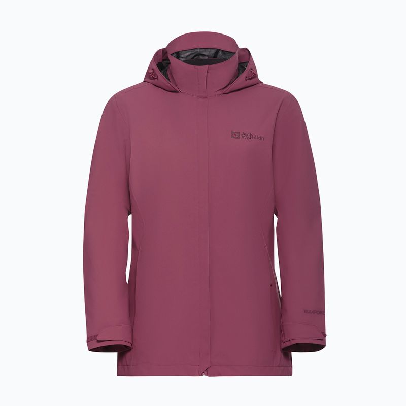 Kurtka przeciwdeszczowa damska Jack Wolfskin Trailtime 2L raisin 8