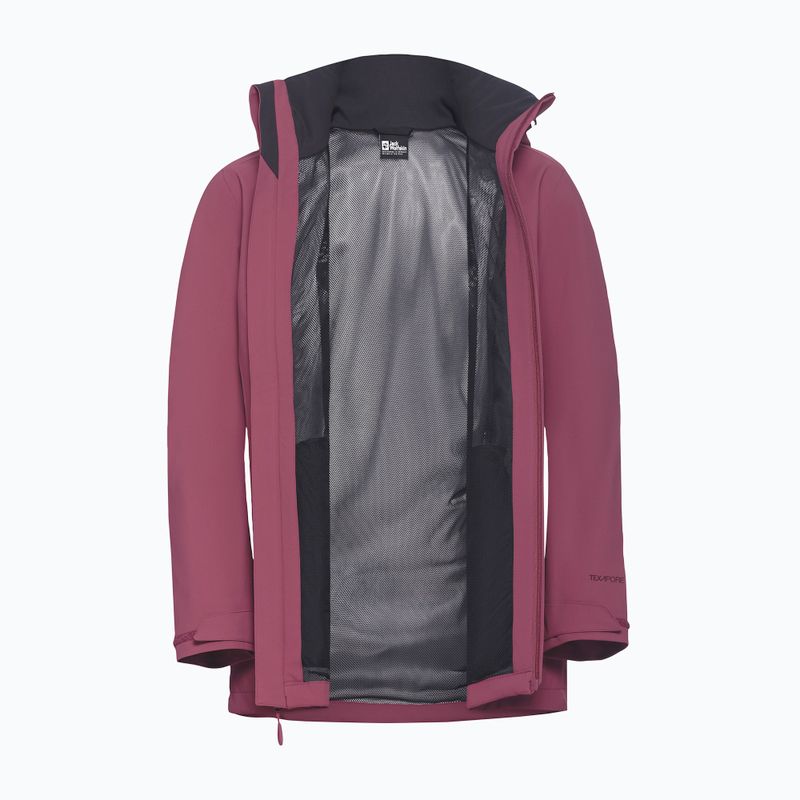 Kurtka przeciwdeszczowa damska Jack Wolfskin Trailtime 2L raisin 10