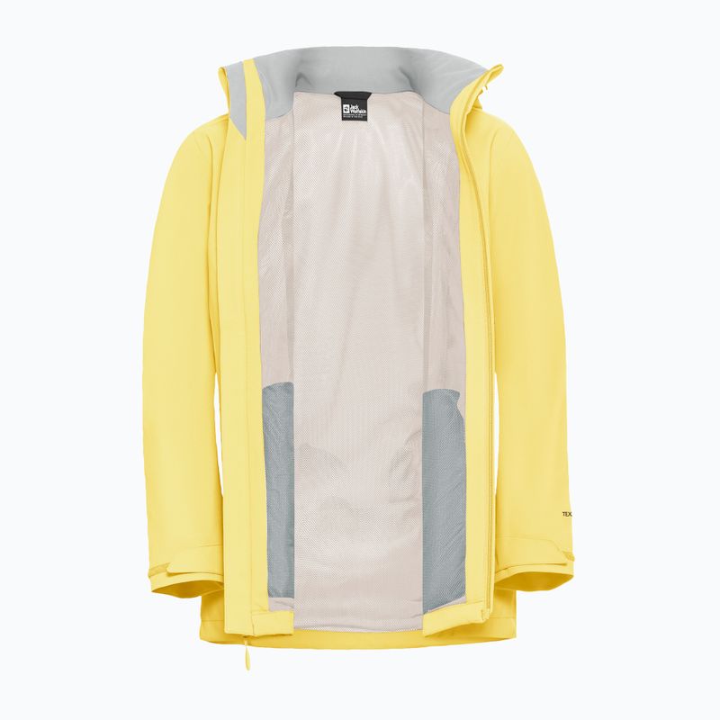 Kurtka przeciwdeszczowa damska Jack Wolfskin Trailtime 2L lemon ice 10