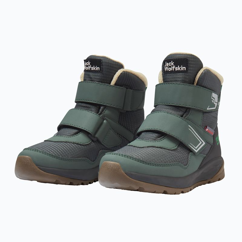 Buty dziecięce Jack Wolfskin Polar Bear-B Texapore Mid Vc mystic green 3
