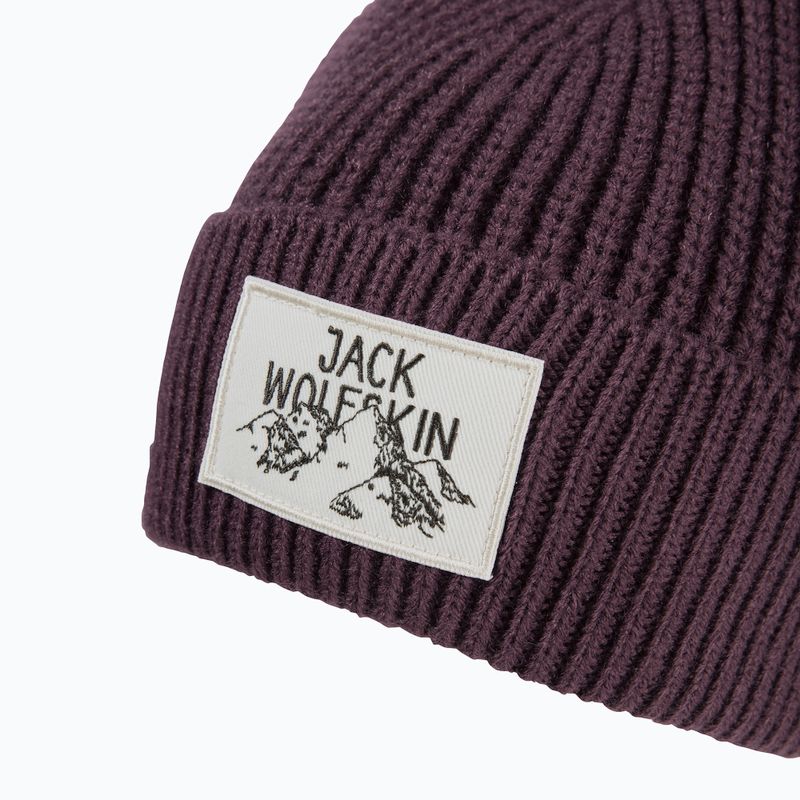 Czapka zimowa Jack Wolfskin Badge amaranth 3