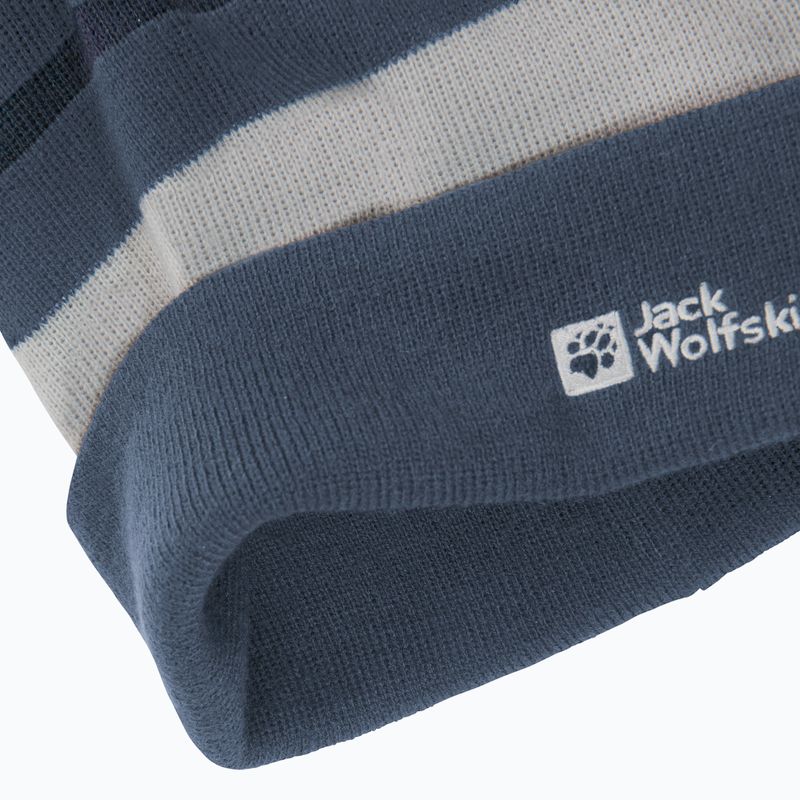Czapka zimowa dziecięca Jack Wolfskin Stripy Knit midnight sky 6