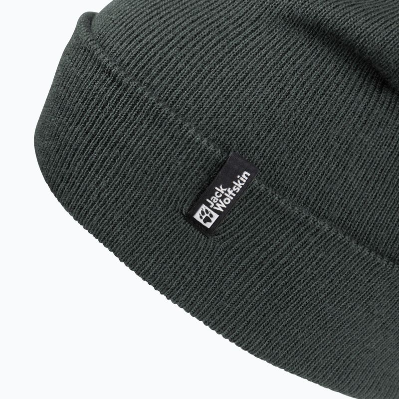 Czapka zimowa Jack Wolfskin Rib slate green 3