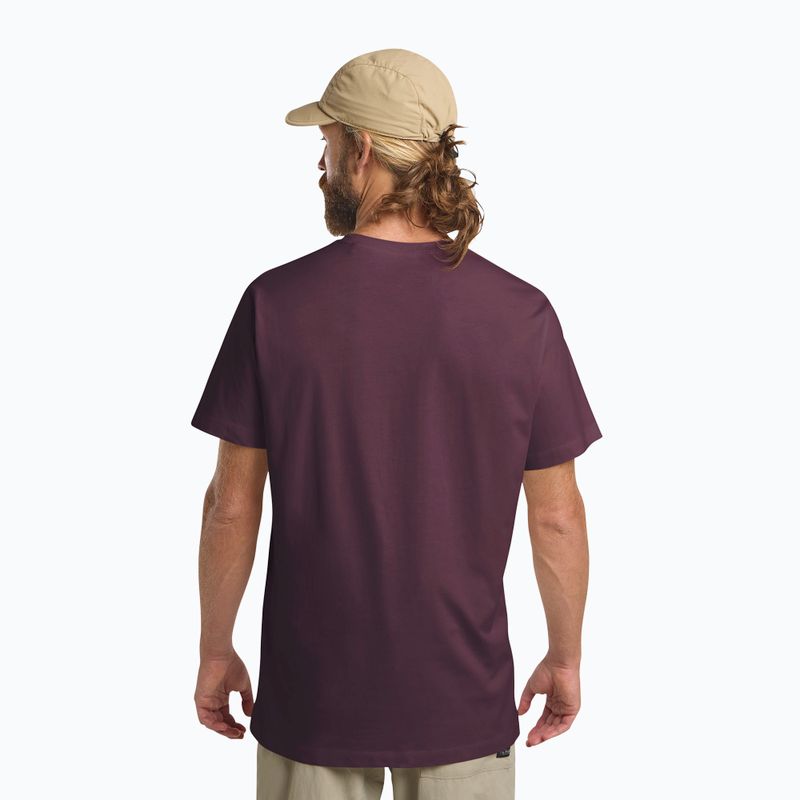 Koszulka męska Jack Wolfskin Essential amaranth 3