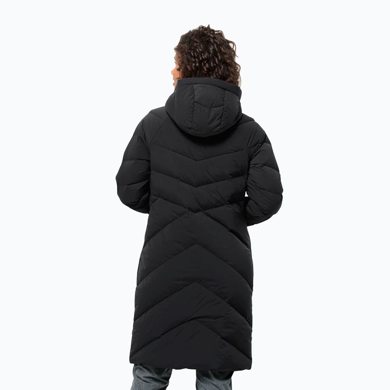 Płaszcz puchowy damski Jack Wolfskin Marienplatz Coat black 2