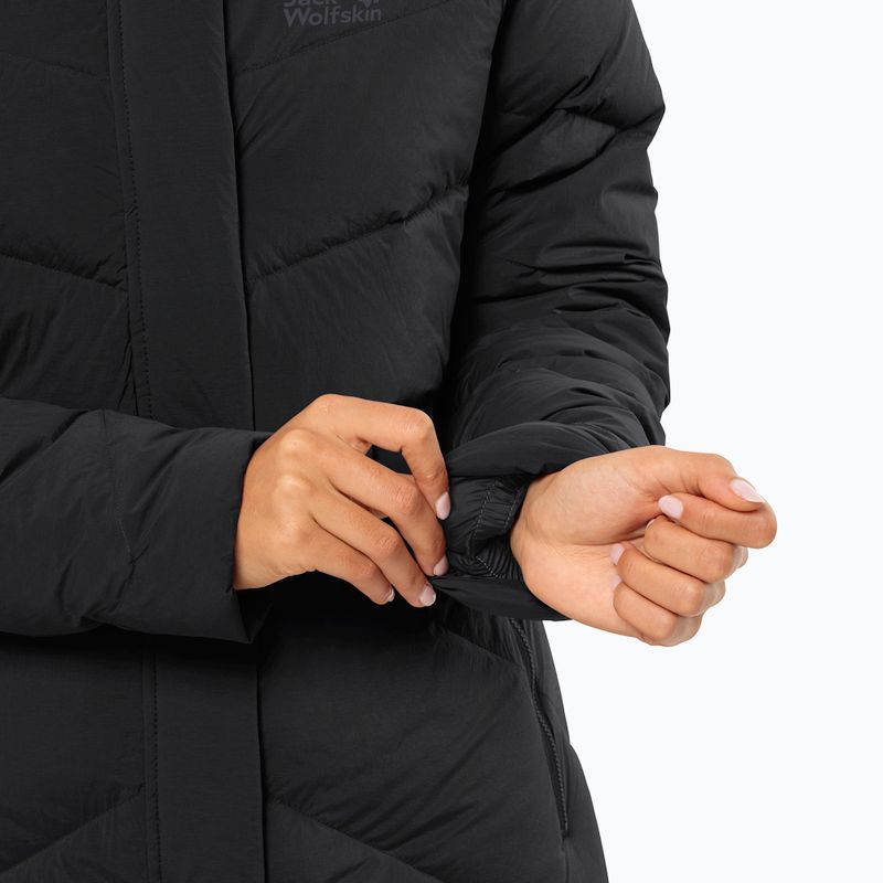 Płaszcz puchowy damski Jack Wolfskin Marienplatz Coat black 5