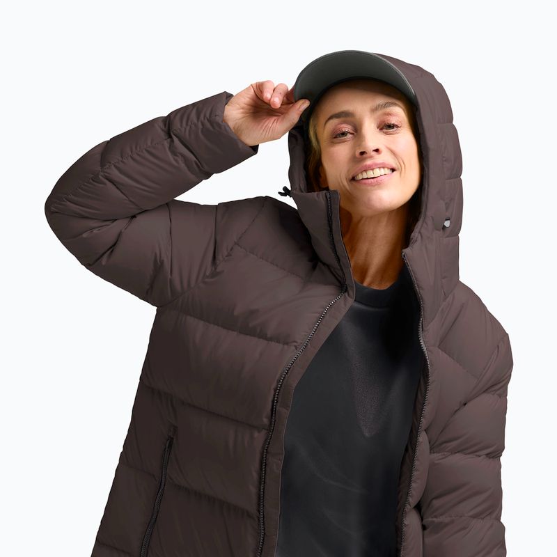 Płaszcz puchowy damski Jack Wolfskin Frozen Palace peat 5