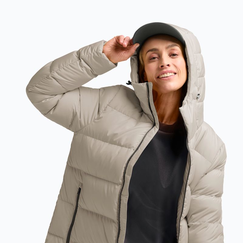 Płaszcz puchowy damski Jack Wolfskin Frozen Palace pale sand 5