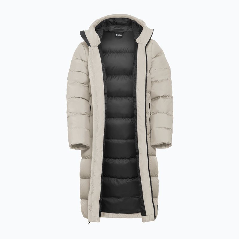 Płaszcz puchowy damski Jack Wolfskin Frozen Palace pale sand 11
