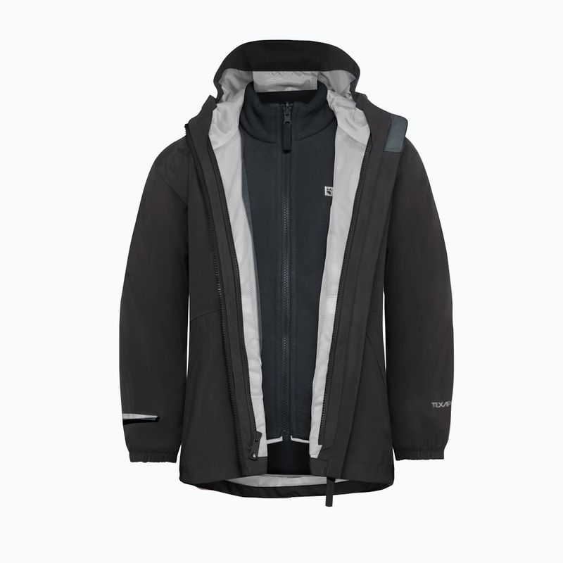 Kurtka 3w1 dziecięca Jack Wolfskin Iceland 3IN1 black 3