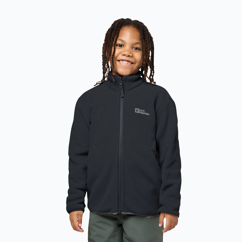 Kurtka 3w1 dziecięca Jack Wolfskin Iceland 3IN1 black 9