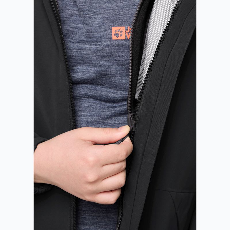Kurtka 3w1 dziecięca Jack Wolfskin Iceland 3IN1 black 16