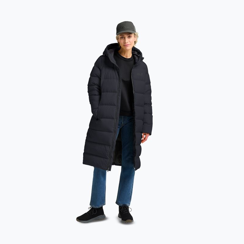 Płaszcz puchowy damski Jack Wolfskin Frozen Palace Coat dark navy 3