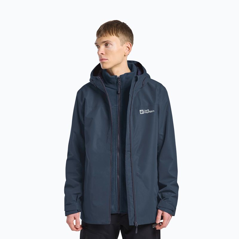 Kurtka 3w1 męska Jack Wolfskin Taubenberg 3In1 midnight sky 4