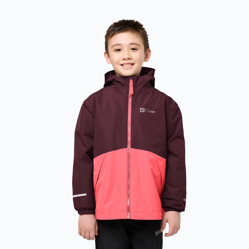 Kurtka 3w1 dziecięca Jack Wolfskin Iceland 3IN1 sunset coral 13