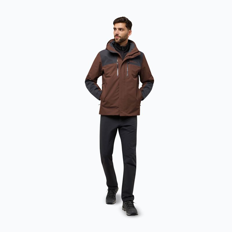Kurtka 3w1 męska Jack Wolfskin Jasper 3In1 hot choc 2