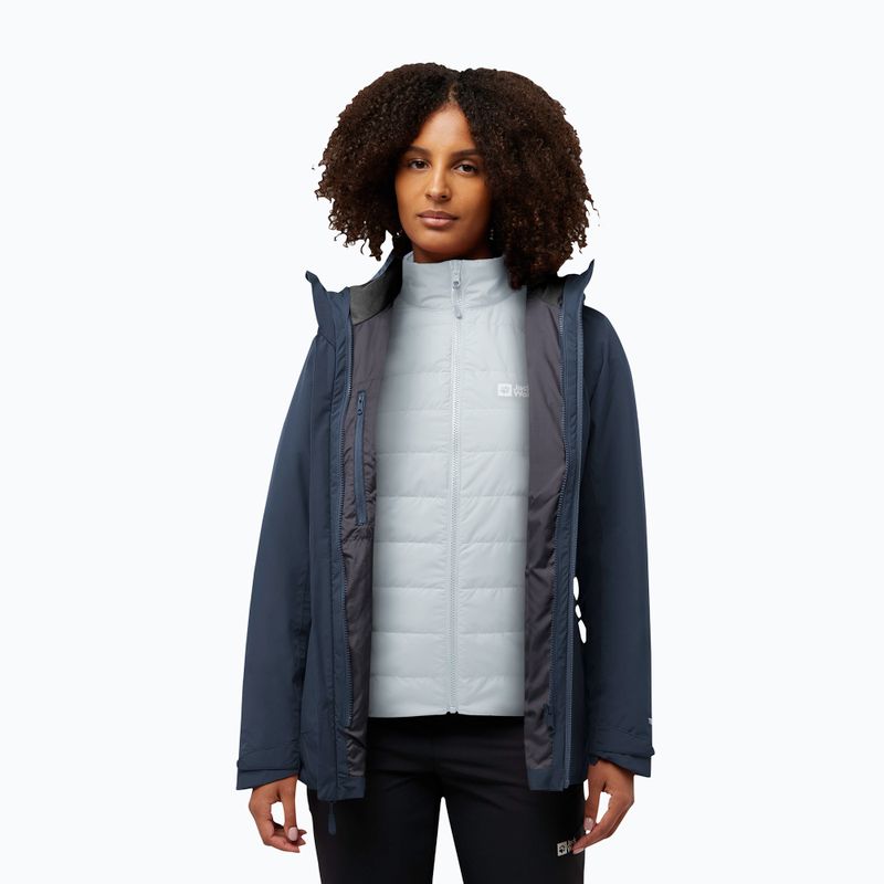 Kurtka 3w1 damska Jack Wolfskin Hunberg 3In1 midnight sky 3