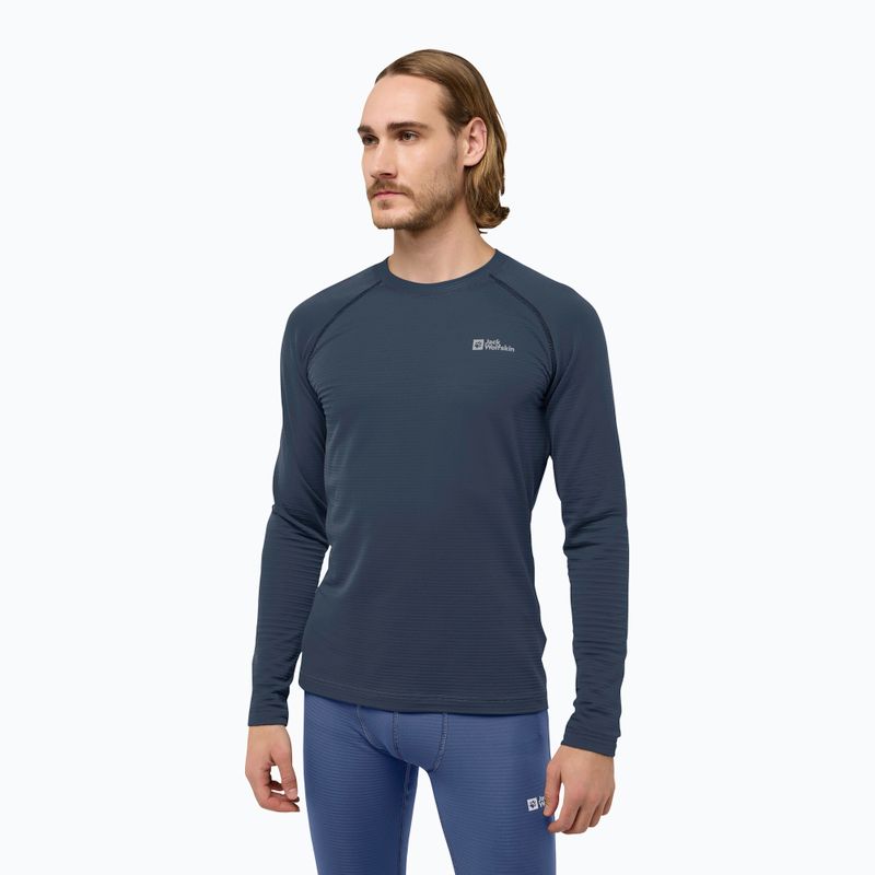 Longsleeve termoaktywny męski Jack Wolfskin Infinite Warm midnight sky