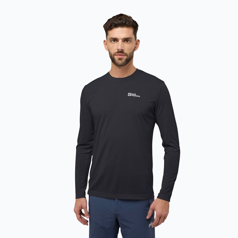 Longsleeve męski Jack Wolfskin Vonnan black