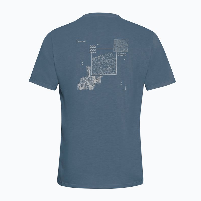 Koszulka męska Jack Wolfskin Vonnan Graphic peak trail midnight sky 7