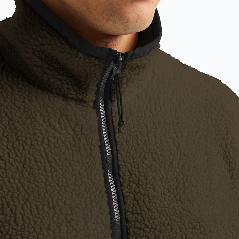 Bluza polarowa męska Jack Wolfskin Stone Lite obsidian moss 4